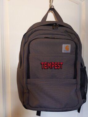 Carhartt Foundry Series Gray Backpack w/ custom "TEMPEST" logo